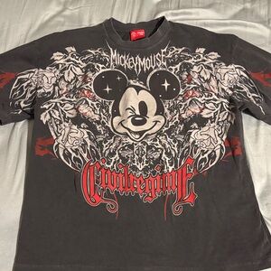 Civil Regime Mickey Mouse Graphic T-Shirt - Black